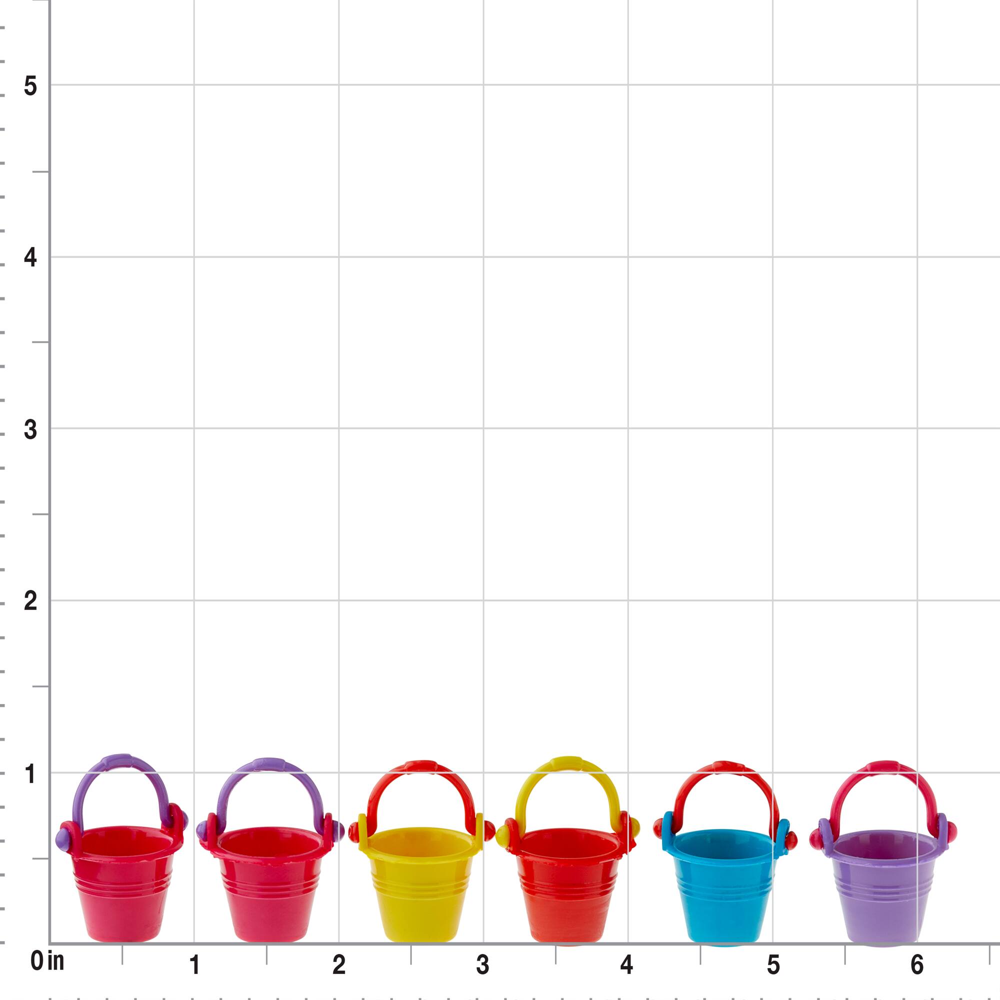 Mini Bright Plastic Buckets by Make Market®